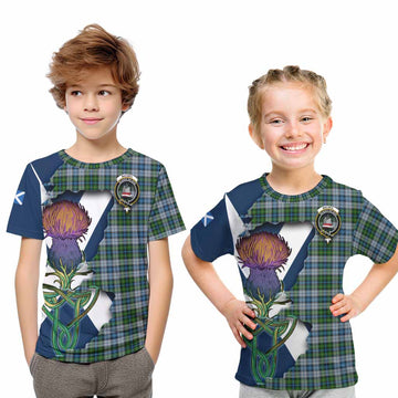 MacNeil (McNeil) Tartan Family Crest Kid T-Shirt Scottish Thistle Celtic Inspired