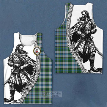 Tartan Vibes Clothing MacNeil (McNeil) Tartan Clan Crest Men's Tank Top with Highlander Warrior Celtic Style