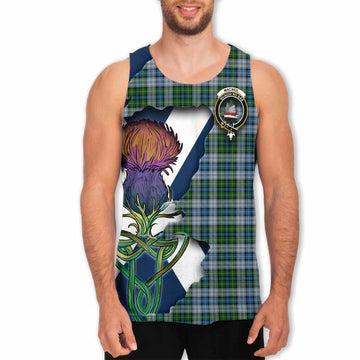 MacNeil (McNeil) Tartan Family Crest Men's Tank Top Scottish Thistle Celtic Inspired