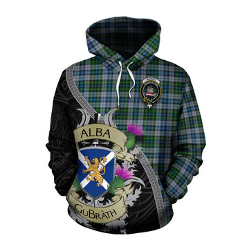 Tartan Vibes Clothing MacNeil (McNeil) Tartan Family Crest Cotton Hoodie Lion Rampant Royal Thistle Shield Celtic Inspired