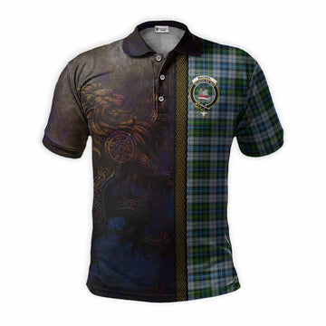 MacNeil (McNeil) Tartan Family Crest Polo Shirt Alba Gu Brath Be Brave Lion Ancient Style