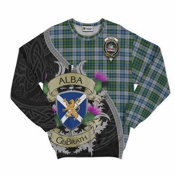 MacNeil (McNeil) Tartan Family Crest Sweatshirt Lion Rampant Royal Thistle Shield Celtic Inspired