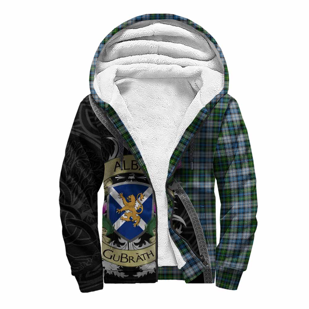 Tartan Vibes Clothing MacNeil (McNeil) Tartan Family Crest Sherpa Hoodie Lion Rampant Royal Thistle Shield Celtic Inspired