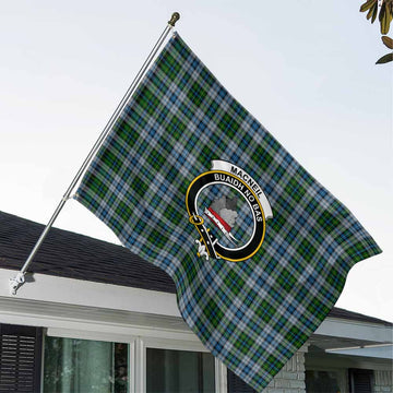 MacNeil (McNeil) Tartan House Flag with Family Crest