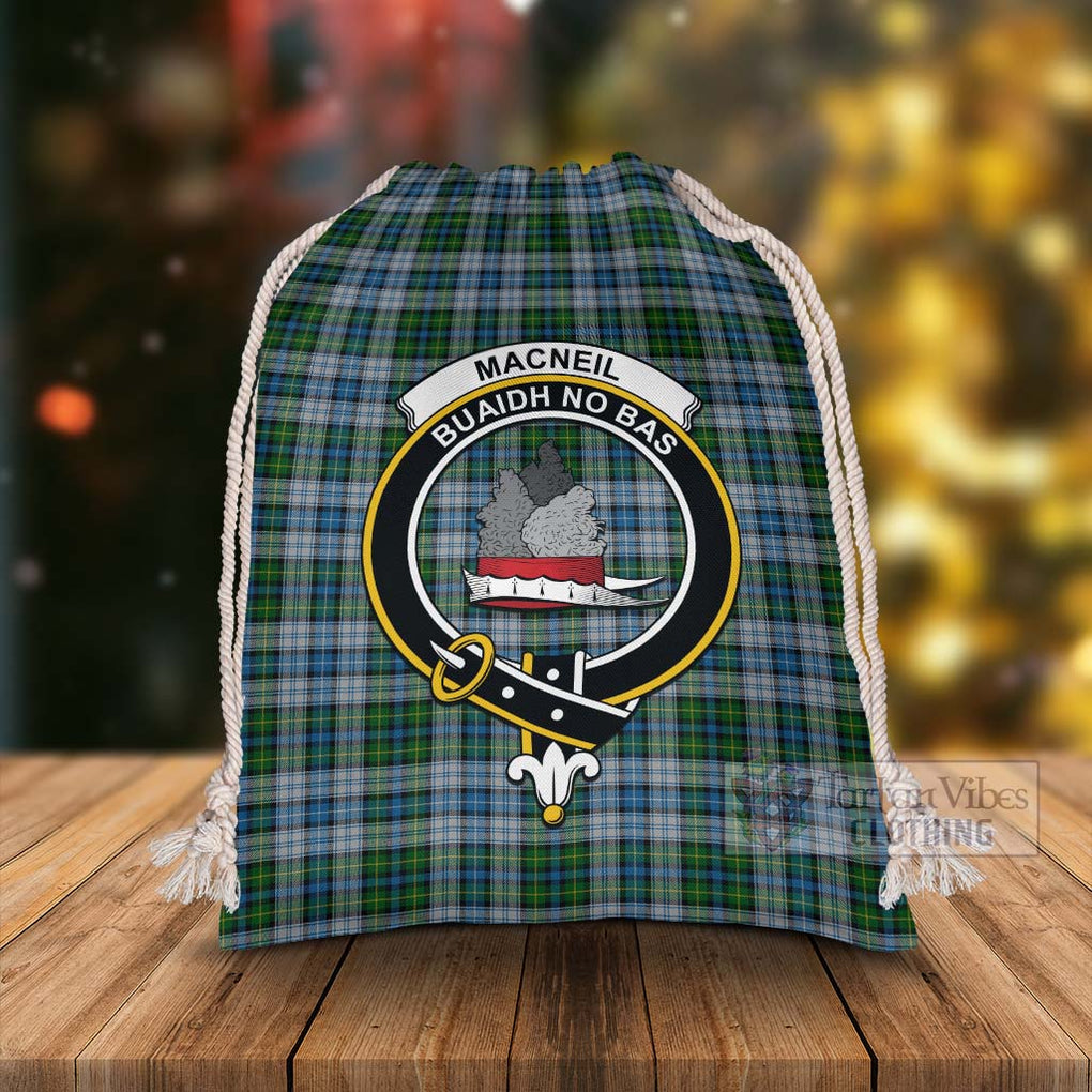 Tartan Vibes Clothing MacNeil (McNeil) Tartan Christmas Santa's Bag with Family Crest