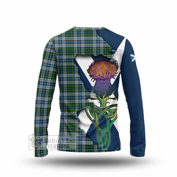 Tartan Vibes Clothing MacNeil (McNeil) Tartan Family Crest Long Sleeve T-Shirt Scottish Thistle Celtic Inspired