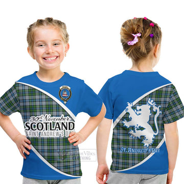 MacNeil (McNeil) Family Crest Tartan Kid T-Shirt Celebrate Saint Andrew's Day in Style