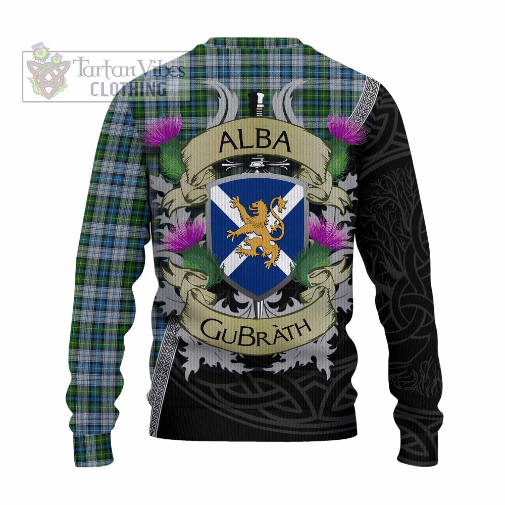 Tartan Vibes Clothing MacNeil (McNeil) Tartan Family Crest Knitted Sweater Lion Rampant Royal Thistle Shield Celtic Inspired