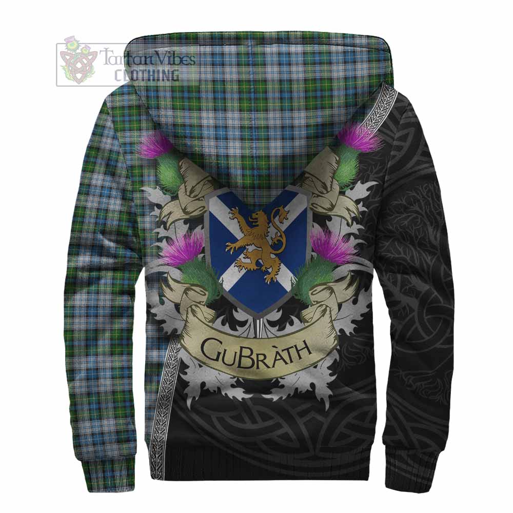 Tartan Vibes Clothing MacNeil (McNeil) Tartan Family Crest Sherpa Hoodie Lion Rampant Royal Thistle Shield Celtic Inspired
