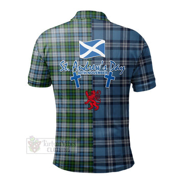 Tartan Vibes Clothing MacNeil (McNeil) Tartan Polo Shirt Happy St. Andrew's Day Half Tartan Style