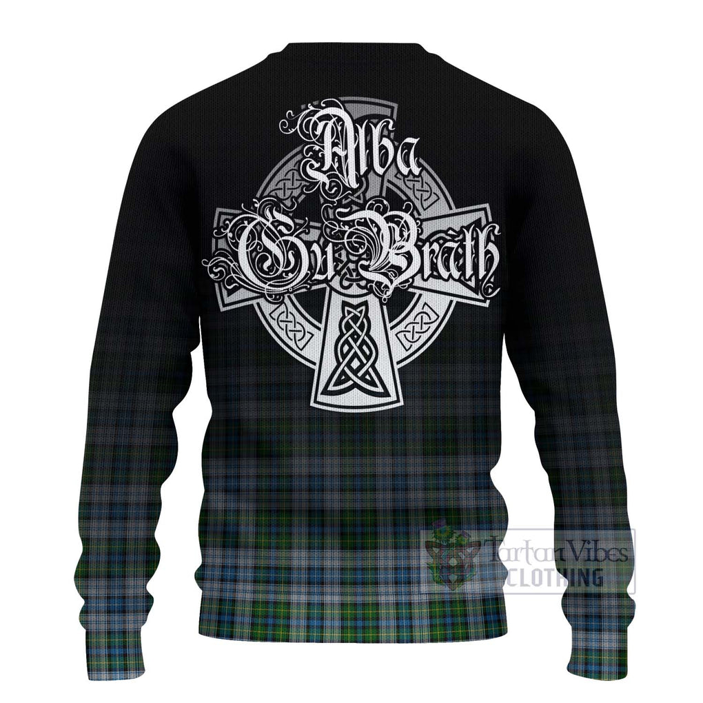 Tartan Vibes Clothing MacNeil (McNeil) Tartan Knitted Sweater Featuring Alba Gu Brath Family Crest Celtic Inspired