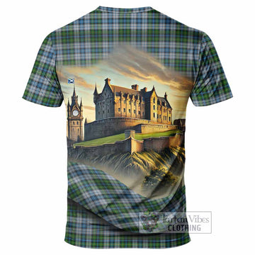 Tartan Vibes Clothing MacNeil (McNeil) Tartan Family Crest T-Shirt with Scottish Ancient Castle Stype
