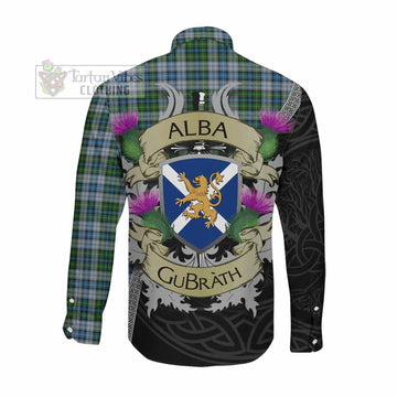 MacNeil (McNeil) Tartan Family Crest Long Sleeve Button Shirt Lion Rampant Royal Thistle Shield Celtic Inspired