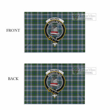 MacNeil (McNeil) Tartan House Flag with Family Crest