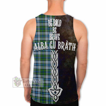 MacNeil (McNeil) Tartan Family Crest Men's Tank Top Alba Gu Brath Be Brave Lion Ancient Style