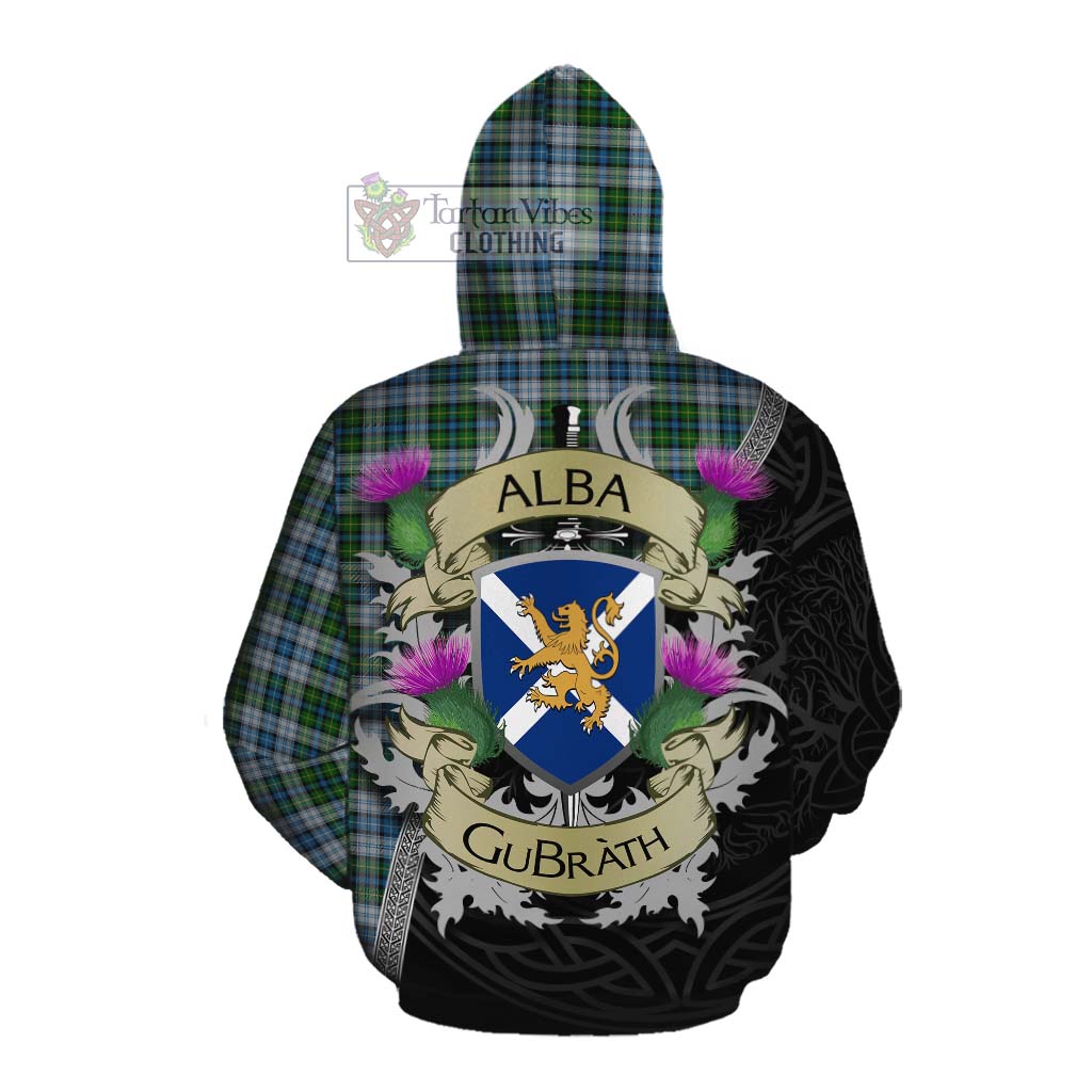 Tartan Vibes Clothing MacNeil (McNeil) Tartan Family Crest Cotton Hoodie Lion Rampant Royal Thistle Shield Celtic Inspired