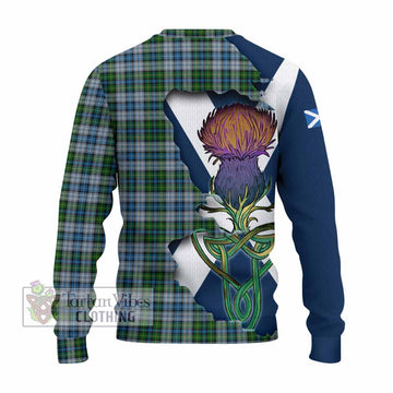 MacNeil (McNeil) Tartan Family Crest Knitted Sweater Scottish Thistle Celtic Inspired