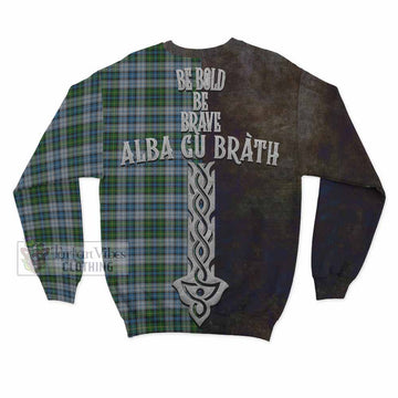 MacNeil (McNeil) Tartan Family Crest Sweatshirt Alba Gu Brath Be Brave Lion Ancient Style