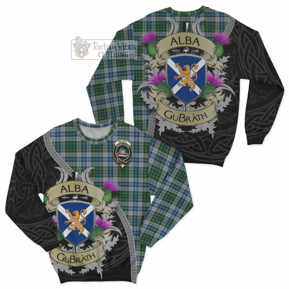 Tartan Vibes Clothing MacNeil (McNeil) Tartan Family Crest Sweatshirt Lion Rampant Royal Thistle Shield Celtic Inspired