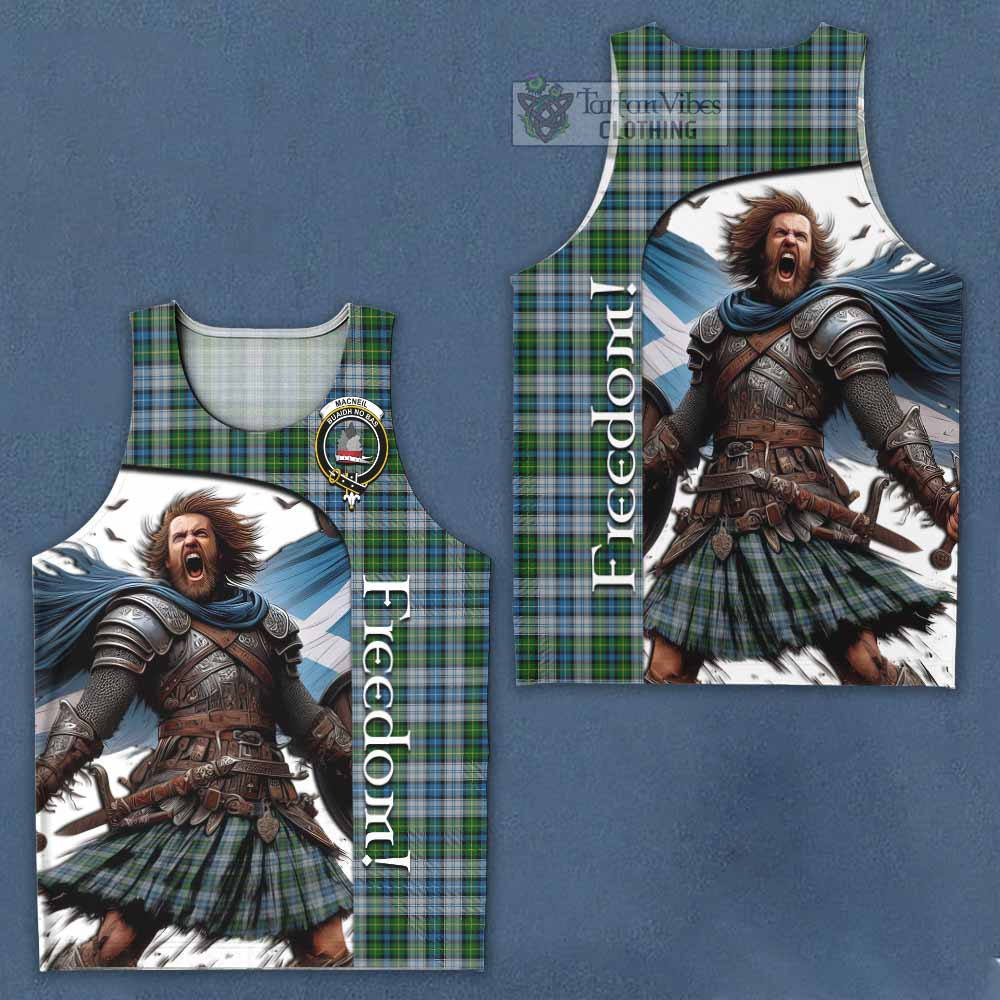 Tartan Vibes Clothing MacNeil (McNeil) Crest Tartan Men's Tank Top Inspired by the Freedom of Scottish Warrior