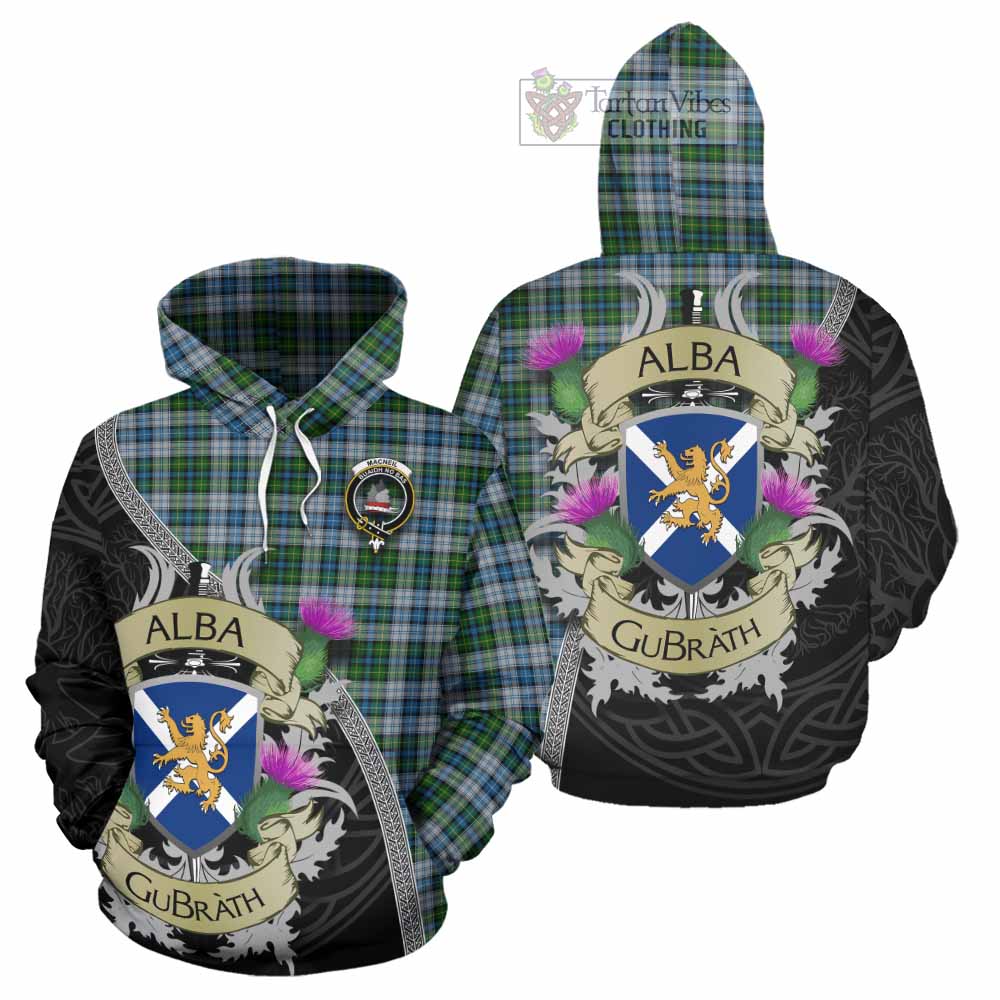 Tartan Vibes Clothing MacNeil (McNeil) Tartan Family Crest Hoodie Lion Rampant Royal Thistle Shield Celtic Inspired
