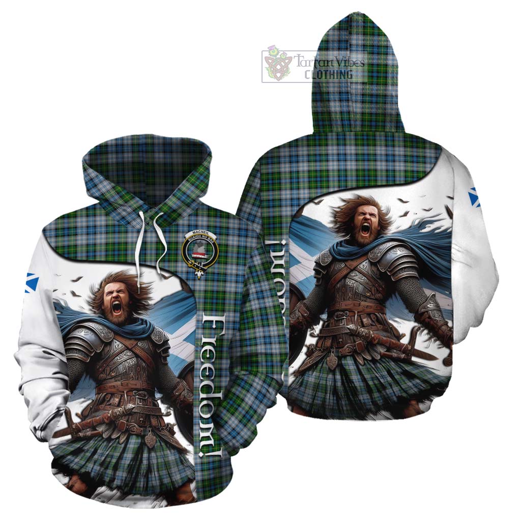 Tartan Vibes Clothing MacNeil (McNeil) Crest Tartan Cotton Hoodie Inspired by the Freedom of Scottish Warrior