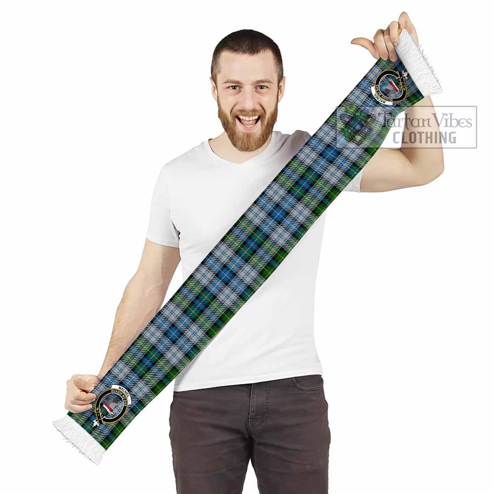 Tartan Vibes Clothing MacNeil (McNeil) Tartan Ruffneck Scarf with Family Crest