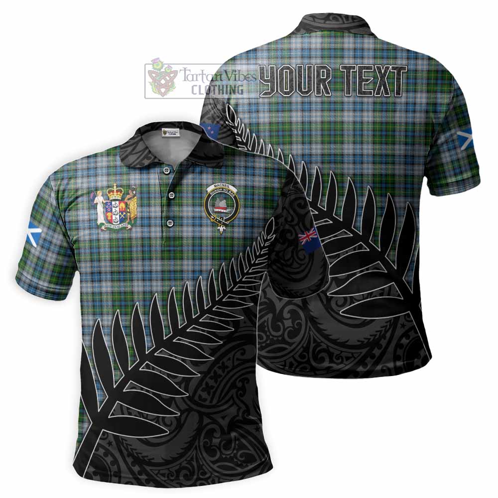 MacNeil (McNeil) Crest Tartan Polo Shirt with New Zealand Silver Fern Half Style