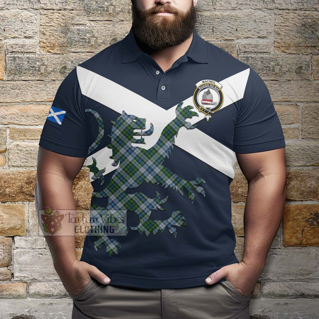 Tartan Vibes Clothing MacNeil (McNeil) Tartan Lion Rampant Polo Shirt – Proudly Display Your Heritage with Alba Gu Brath and Clan Name
