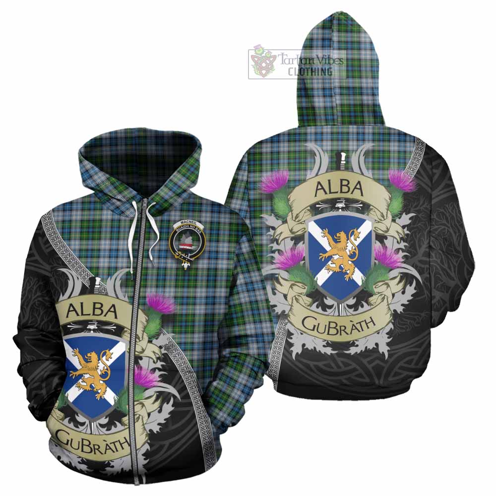 Tartan Vibes Clothing MacNeil (McNeil) Tartan Family Crest Hoodie Lion Rampant Royal Thistle Shield Celtic Inspired