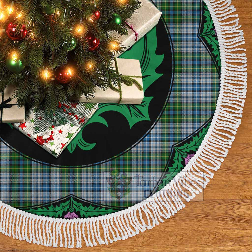 Tartan Vibes Clothing MacNeil (McNeil) Tartan Christmas Tree Skirt Scottish Thistle Style