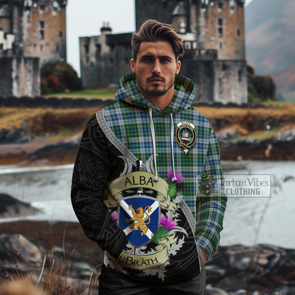 Tartan Vibes Clothing MacNeil (McNeil) Tartan Family Crest Cotton Hoodie Lion Rampant Royal Thistle Shield Celtic Inspired
