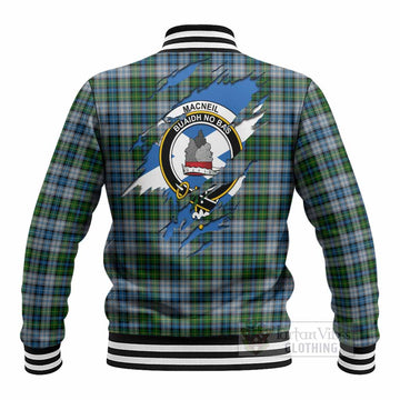 MacNeil (McNeil) Clan Crest In Me Tartan Baseball Jacket Scotland Flag Style