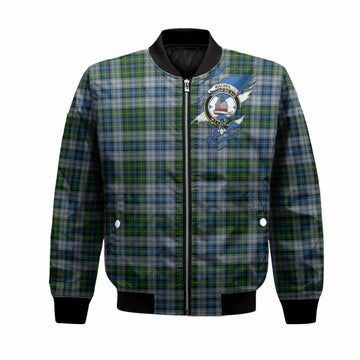 MacNeil (McNeil) Clan Crest In Me Tartan Bomber Jacket Scotland Flag Style