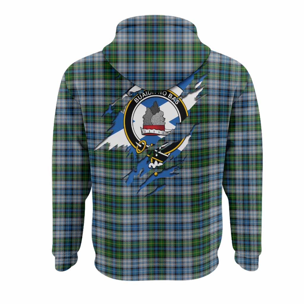 MacNeil (McNeil) Clan Crest In Me Tartan Hoodie Scotland Flag Style