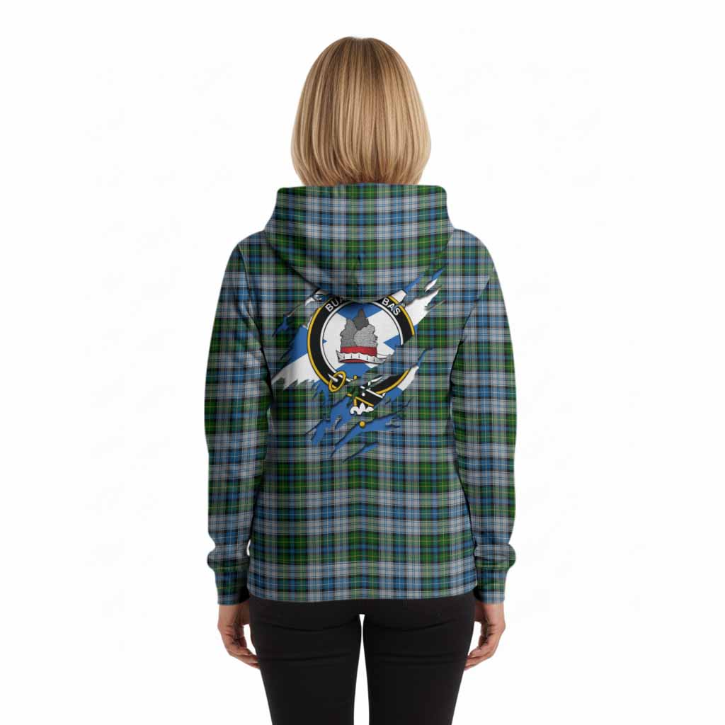MacNeil (McNeil) Clan Crest In Me Tartan Hoodie Scotland Flag Style