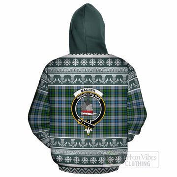 MacNeil (McNeil) Clan Tartan Christmas Cotton Hoodie with Family Crest