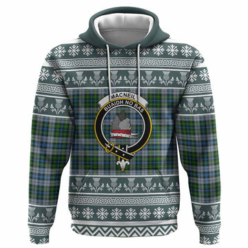 MacNeil (McNeil) Clan Tartan Christmas Hoodie with Family Crest