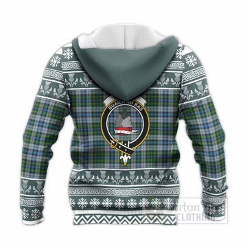 MacNeil (McNeil) Clan Tartan Christmas Knitted Hoodie with Family Crest