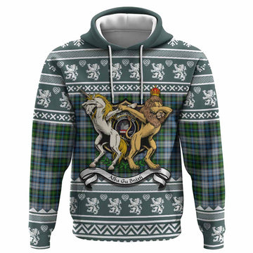 MacNeil (McNeil) Clan Tartan Crest Christmas Hoodie Coat of Arms Funny Style