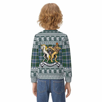 MacNeil (McNeil) Clan Tartan Crest Christmas Kid Ugly Sweatshirt Coat of Arms Funny Style