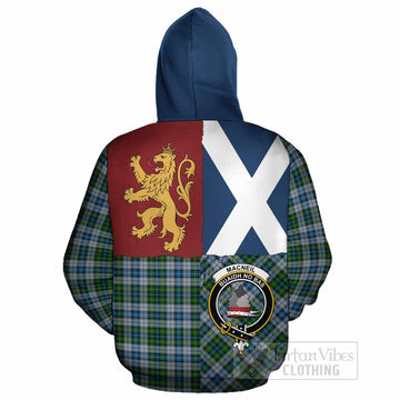 MacNeil (McNeil) Crest Tartan Cotton Hoodie with Lion Rampant Saltire Style