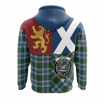 MacNeil (McNeil) Crest Tartan Hoodie with Lion Rampant Saltire Style