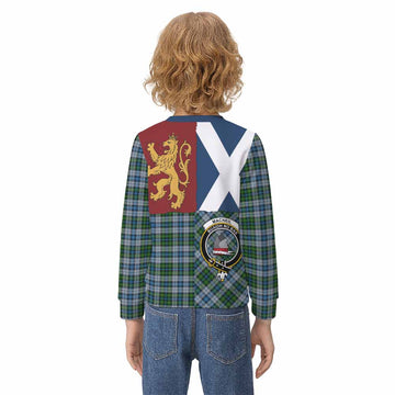 MacNeil (McNeil) Crest Tartan Kid Knitted Sweatshirt with Lion Rampant Saltire Style