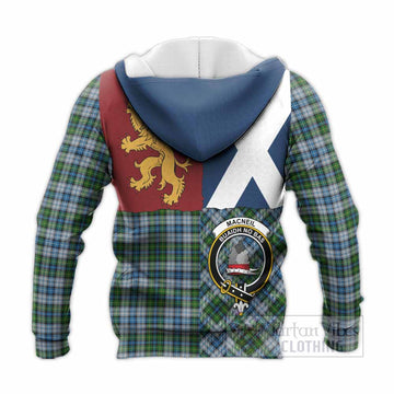 MacNeil (McNeil) Crest Tartan Knitted Hoodie with Lion Rampant Saltire Style