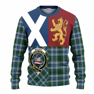 MacNeil (McNeil) Crest Tartan Knitted Sweater with Lion Rampant Saltire Style