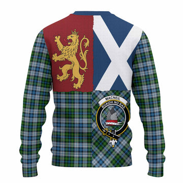 MacNeil (McNeil) Crest Tartan Knitted Sweater with Lion Rampant Saltire Style