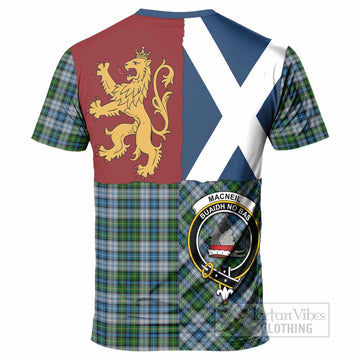 MacNeil (McNeil) Crest Tartan T-Shirt with Lion Rampant Saltire Style