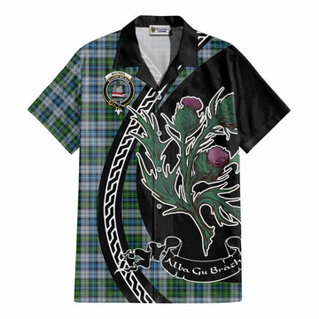 MacNeil (McNeil) Family Crest Tartan Cotton Hawaiian Shirt Alba Thistle Inspired - Tartan Vibes Clothing