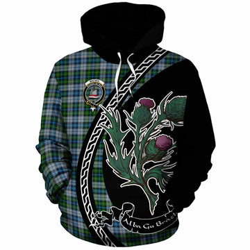 MacNeil (McNeil) Family Crest Tartan Cotton Hoodie Alba Thistle Inspired